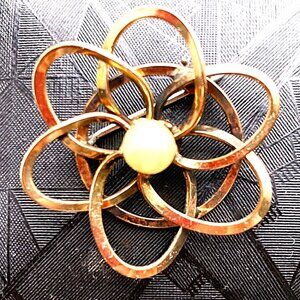 Delightful vintage signed gold filled brooch